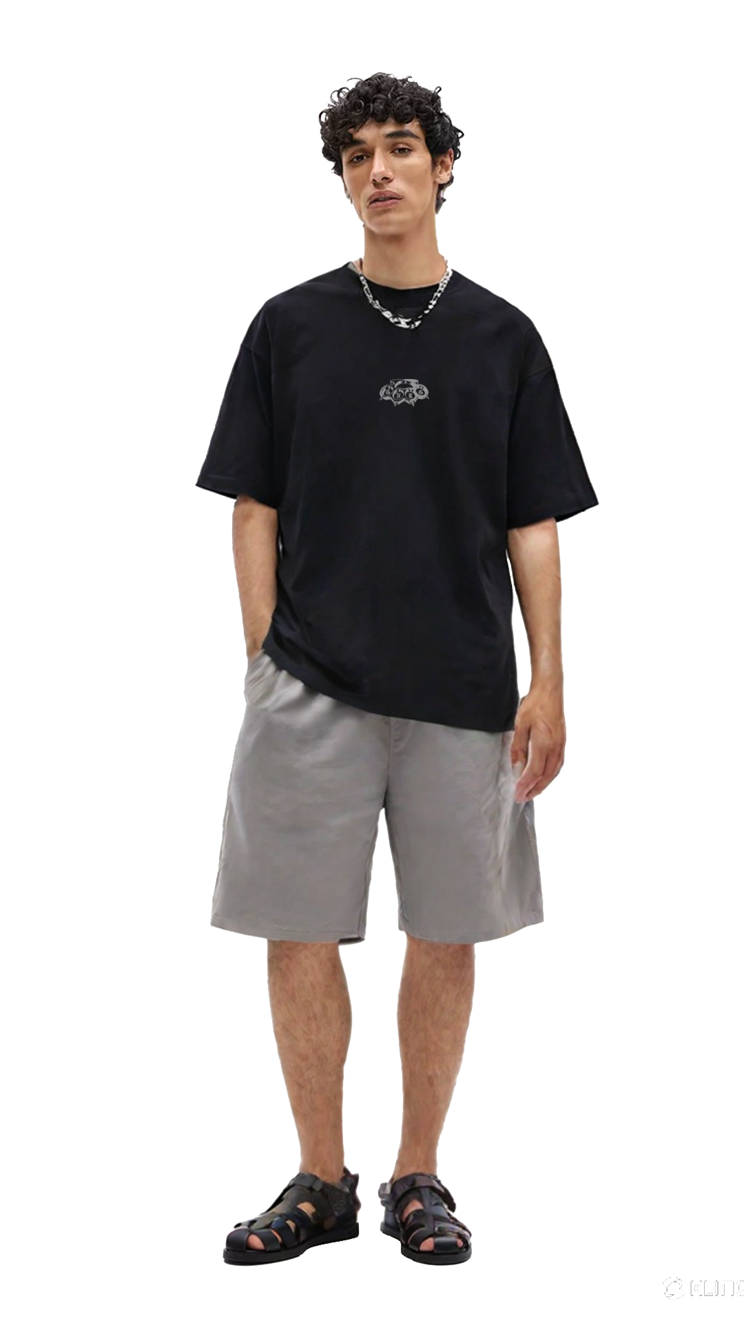 Basic Black Boxy Genrage Oversized Tshirt
