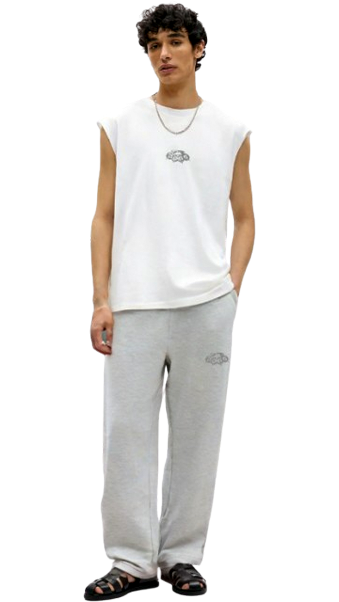 Basic White Genrage Unisex Vest