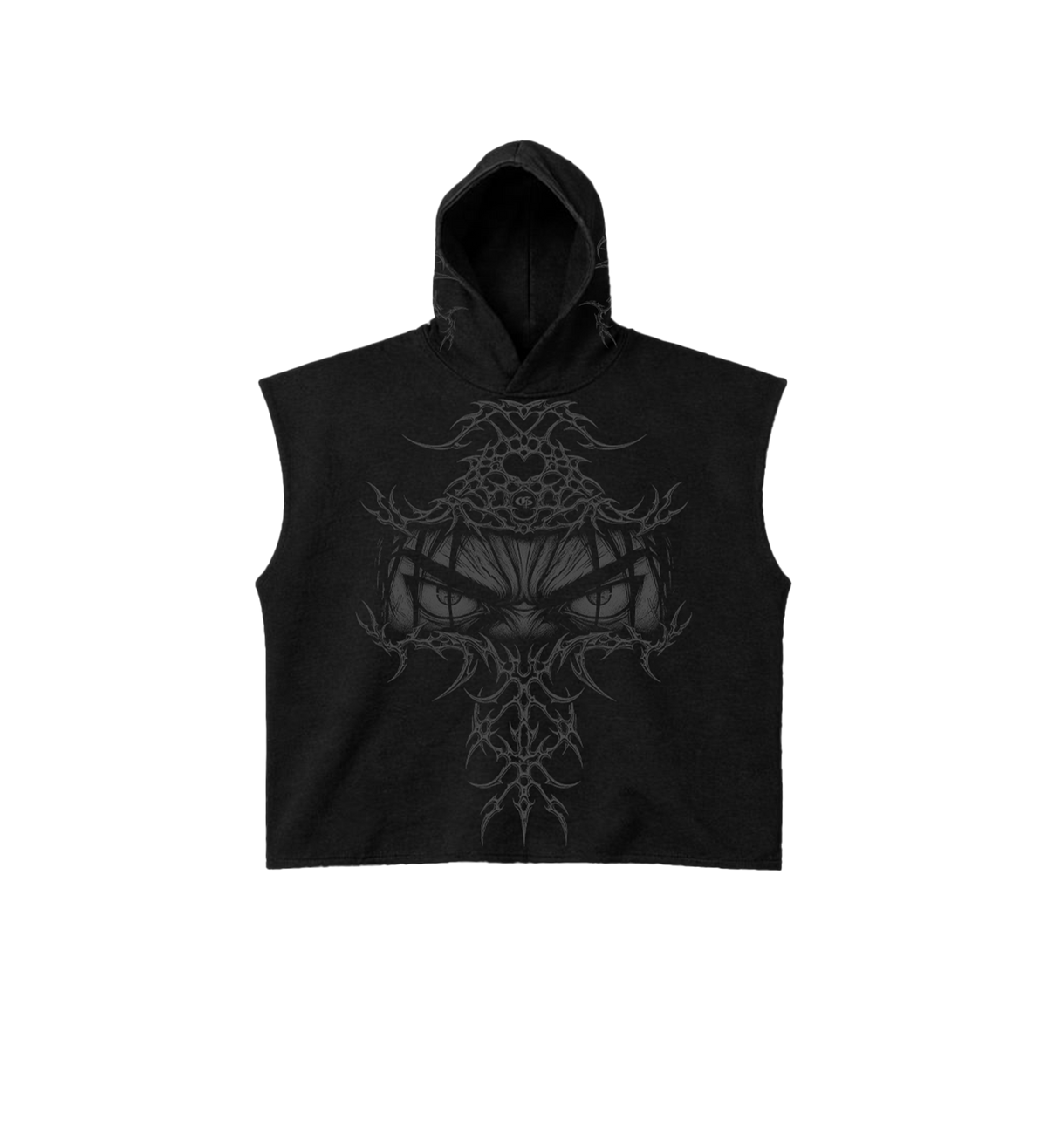 gaze-black-boxy-oversized-sleeveless-hoodie-genrage-8