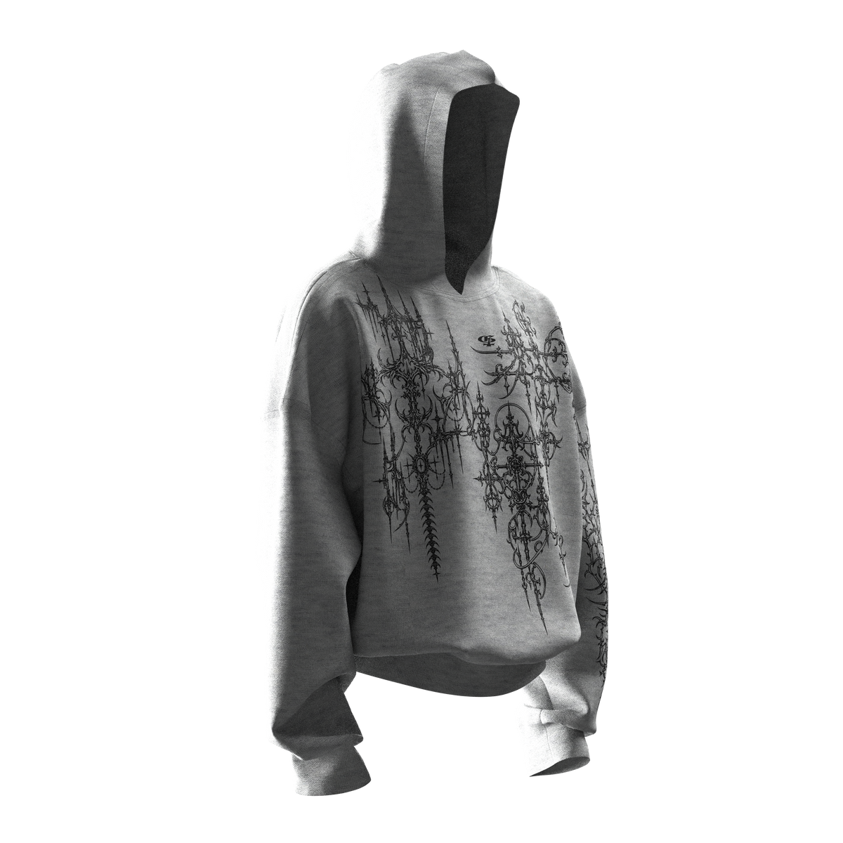 Nexus Melange Boxy Hoodie