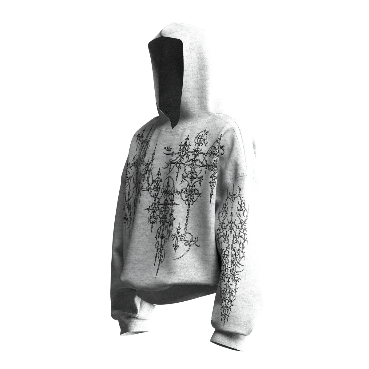 Nexus Melange Boxy Hoodie