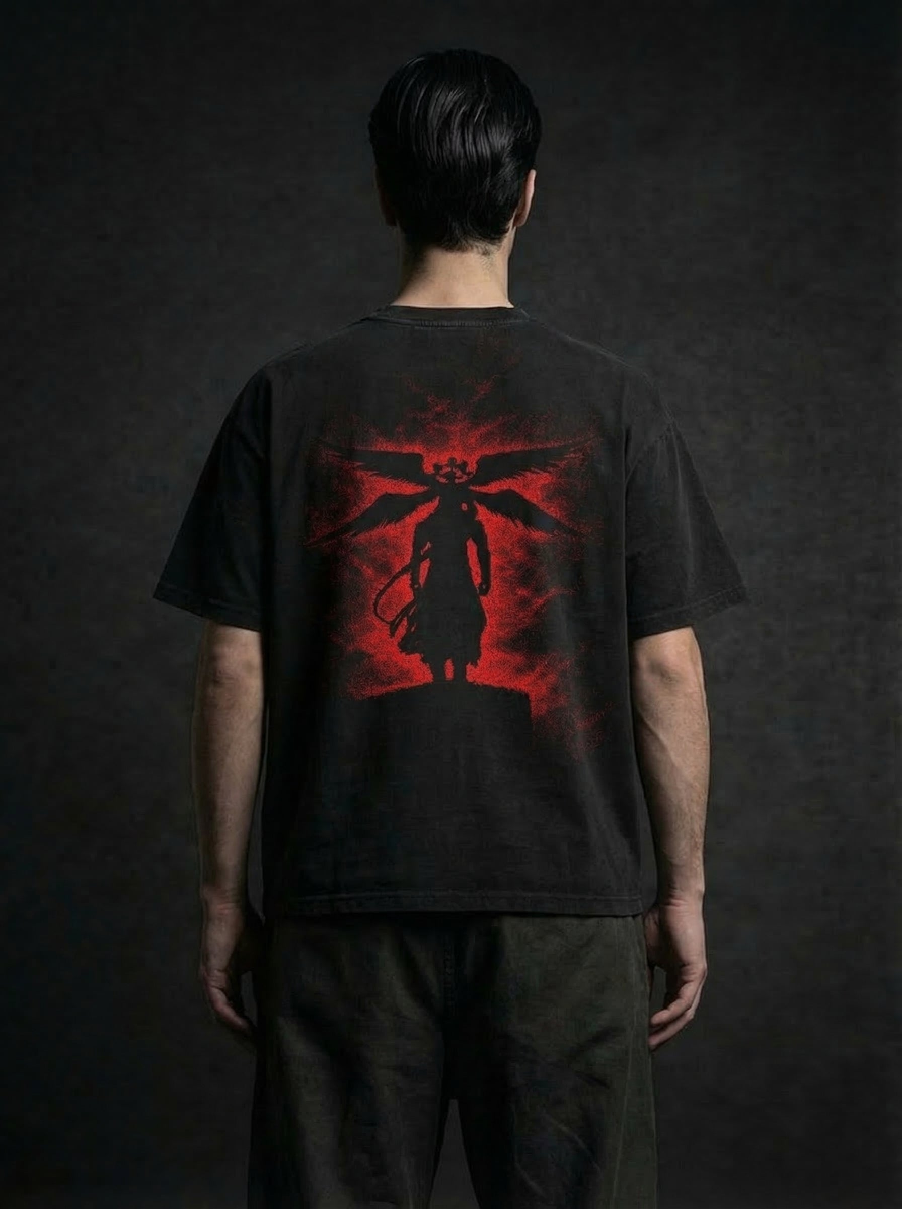 Mahoraga Black Boxy Oversized Tshirt