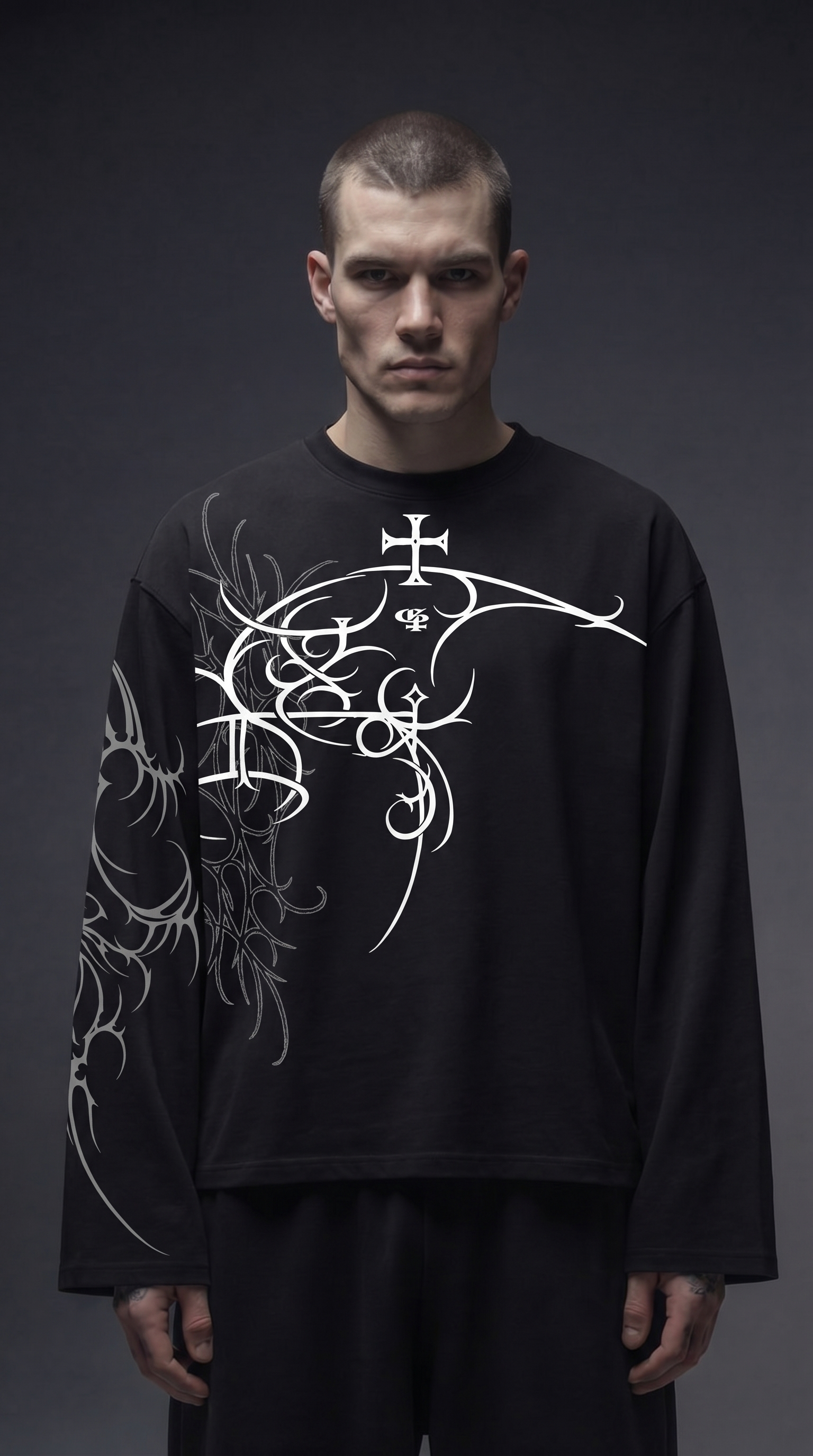 Feast Black Full Sleeve T Shirt