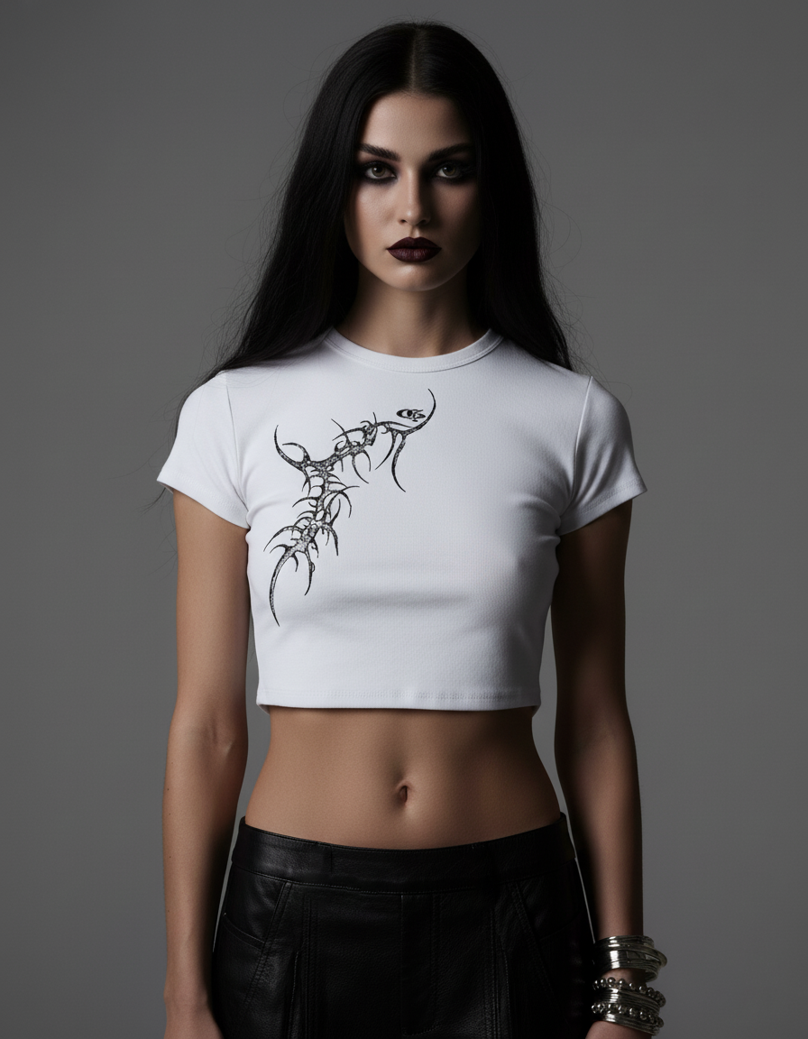 Hollow Women's Baby Tee