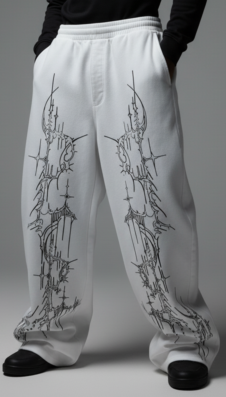 Crystal Sigilborn Unisex Straight Fit Baggy Pants