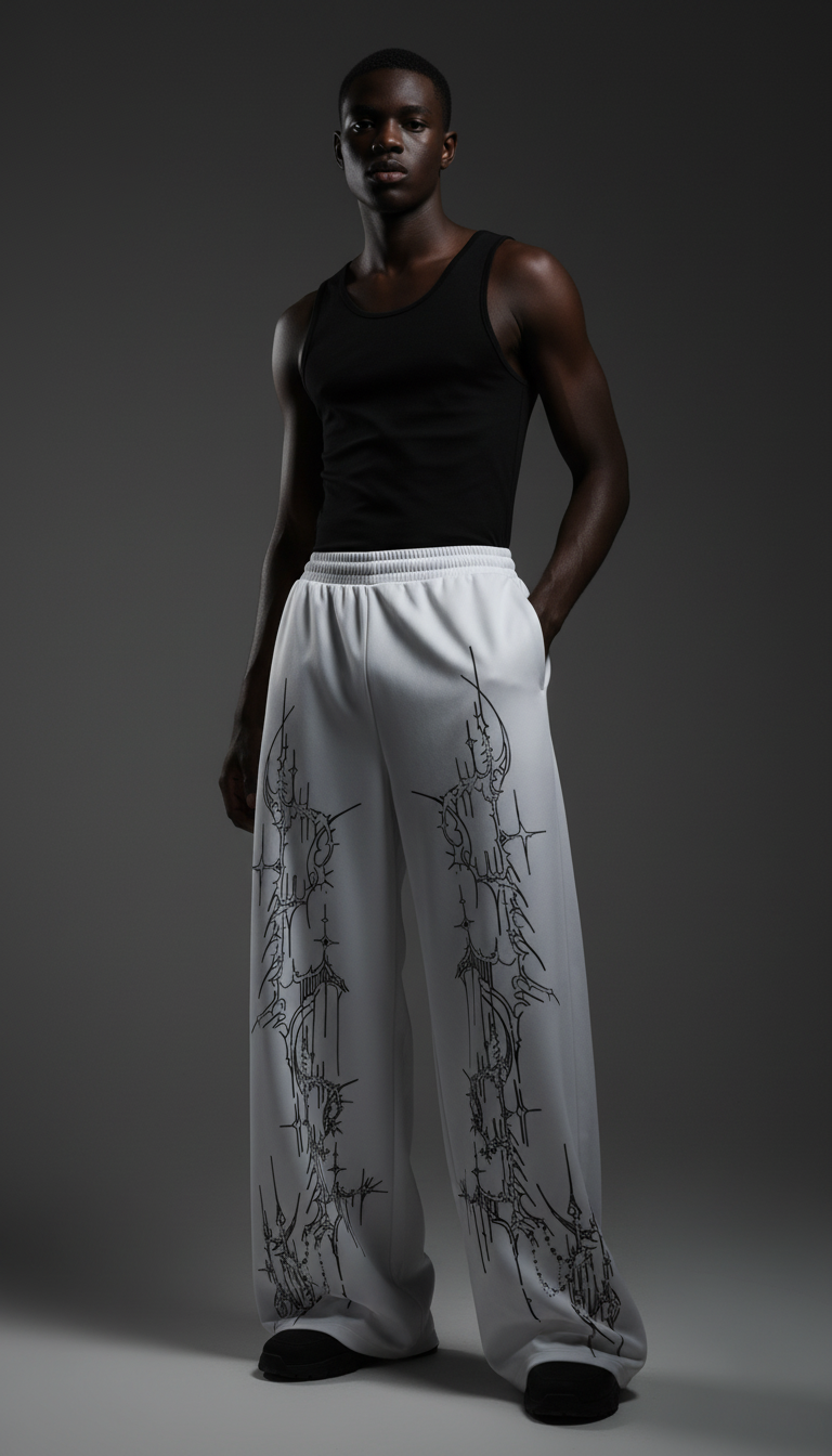 Crystal Sigilborn Unisex Straight Fit Baggy Pants