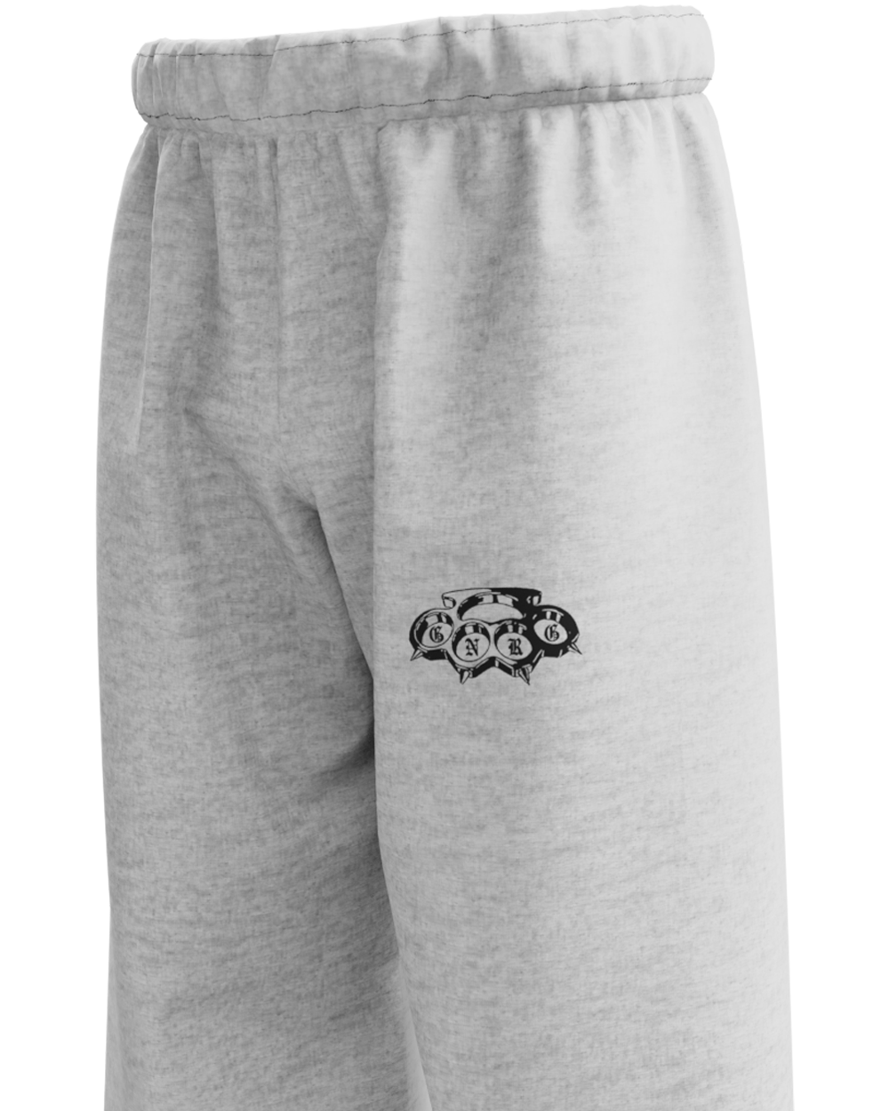 Basic Grey Genrage Baggy Pants