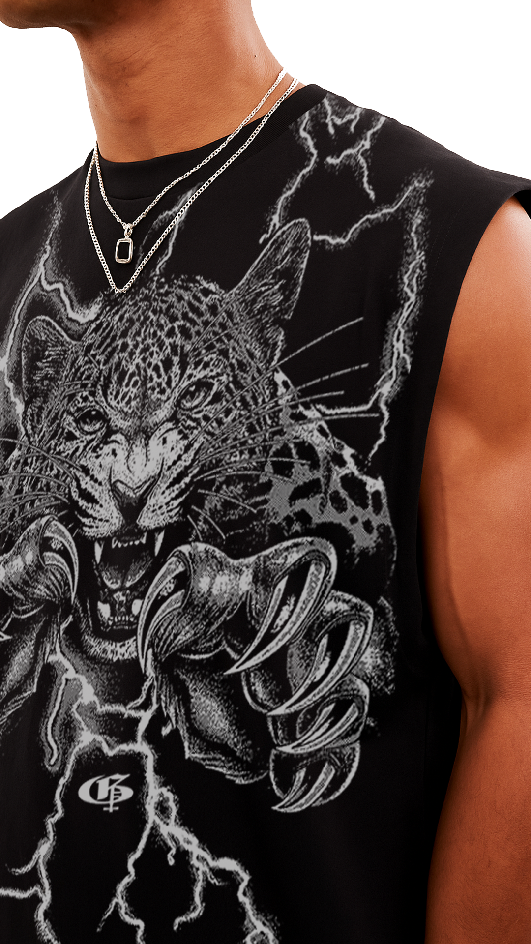 Rajah Black Unisex Boxy Vest