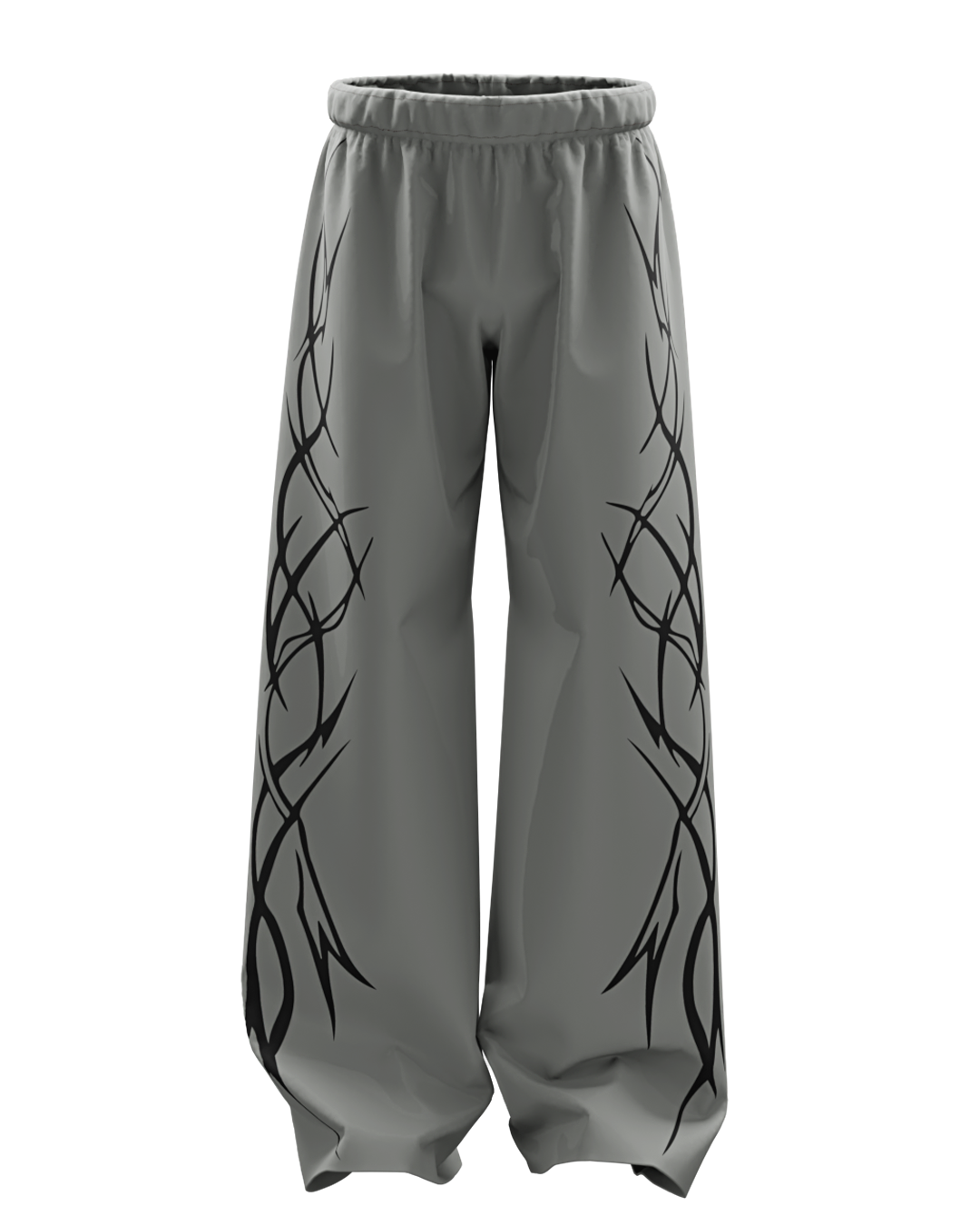 Nexus Charcoal Grey Unisex Straight Baggy Pants