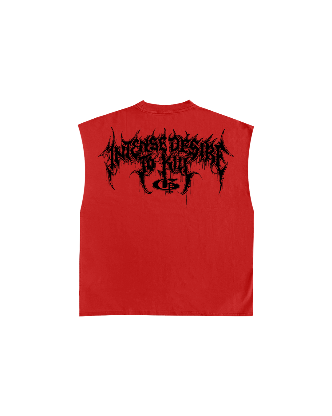 Crimson Red Boxy Unisex Vest
