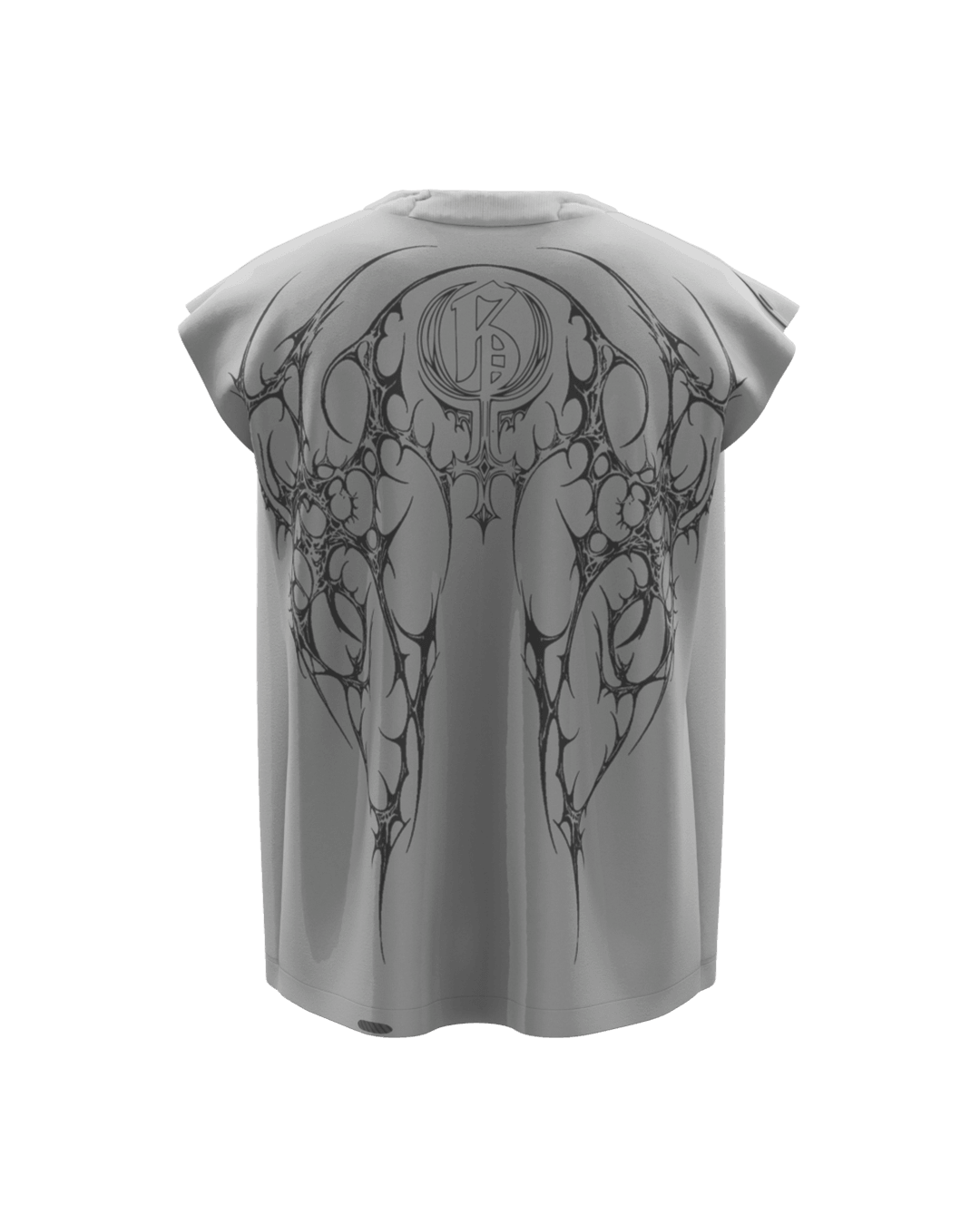 Ruthless Light Grey Unisex Boxy Vest - GENRAGE