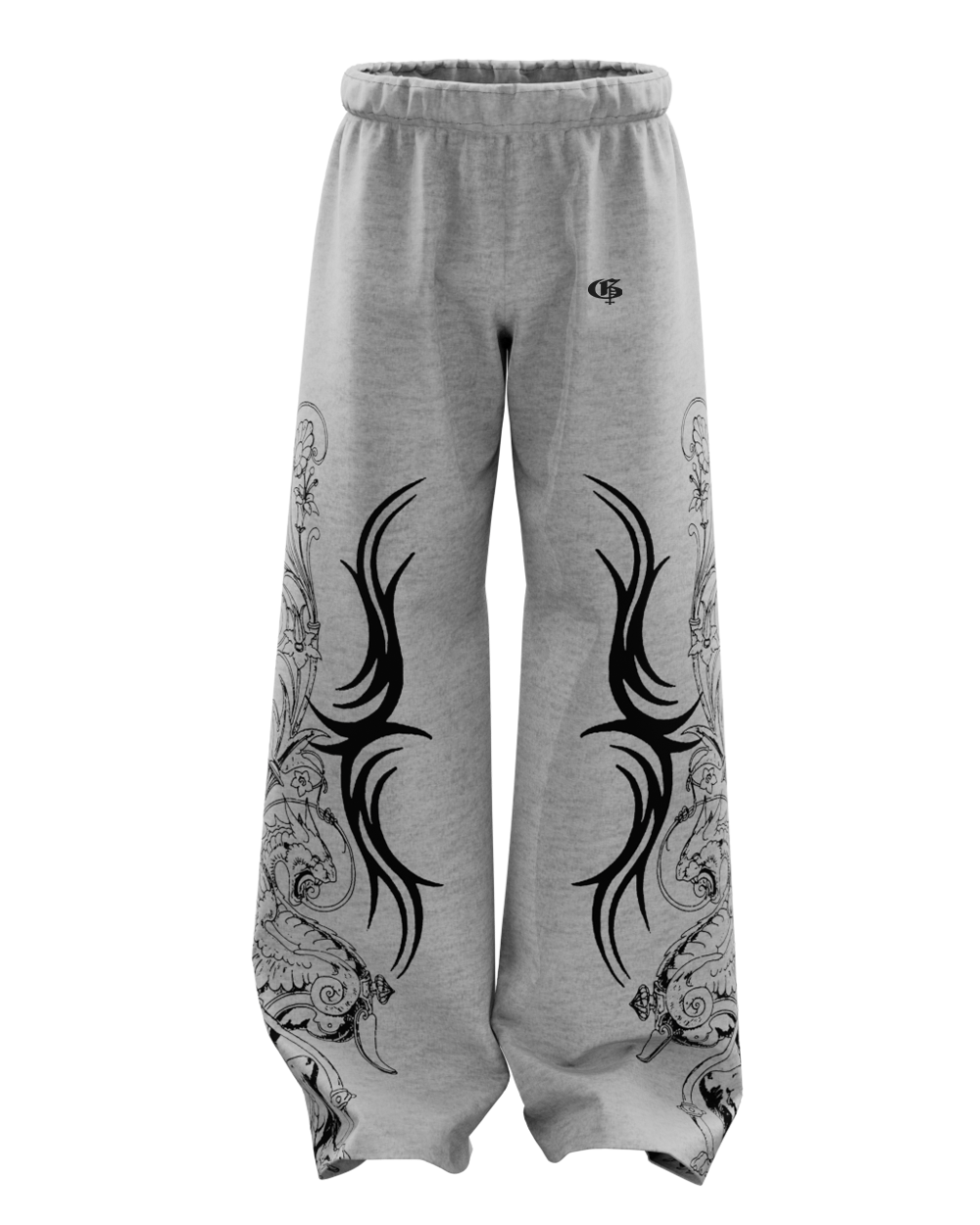 Rygor Melange Unisex Straight Fit Baggy Pants