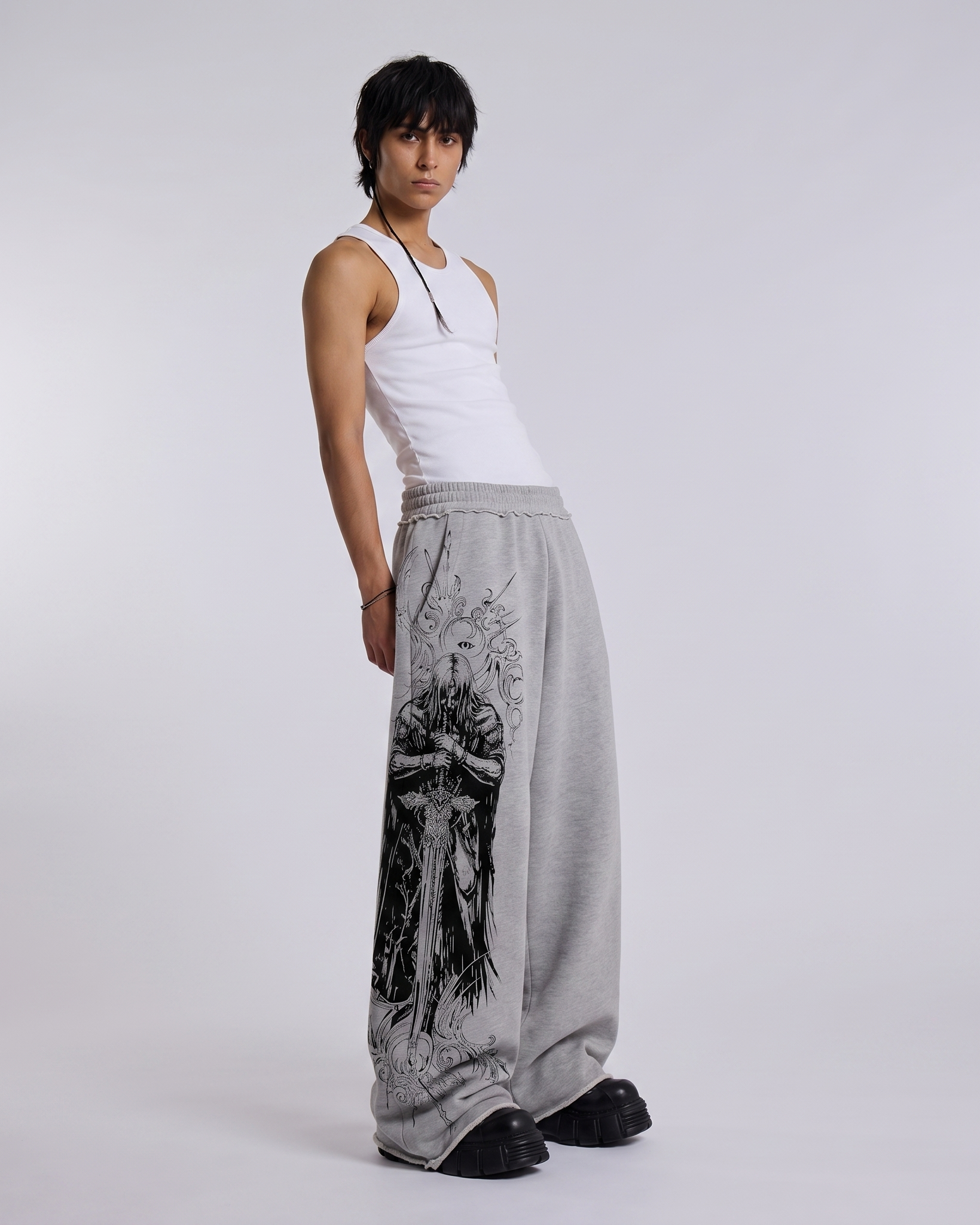 stryk-grey-unisex-straight-fit-baggy-pants-genrage-2