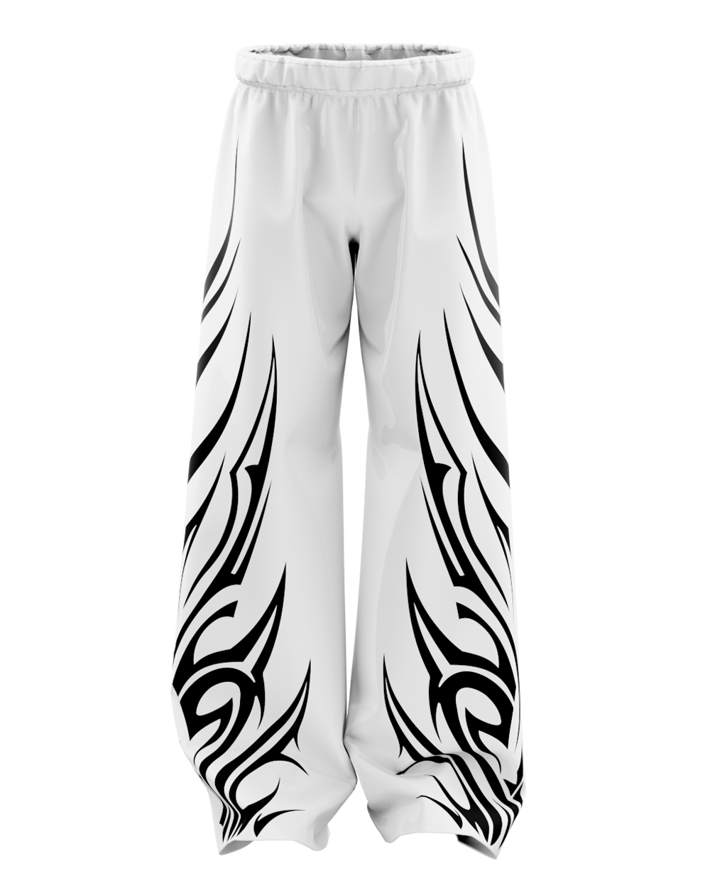 Thorne White Unisex Straight Fit Baggy Pants
