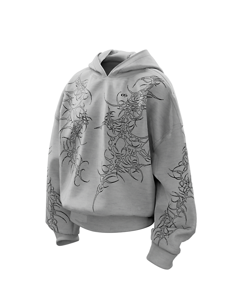 Grey Reaven Boxy Oversized Hoodie [PRE-ORDER]