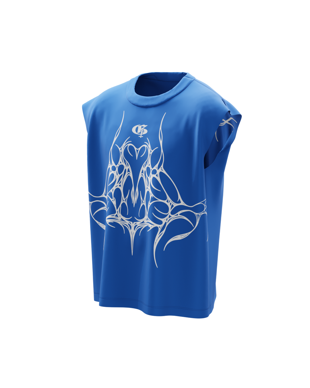 Octagon Royal Blue Boxy Unisex Vest