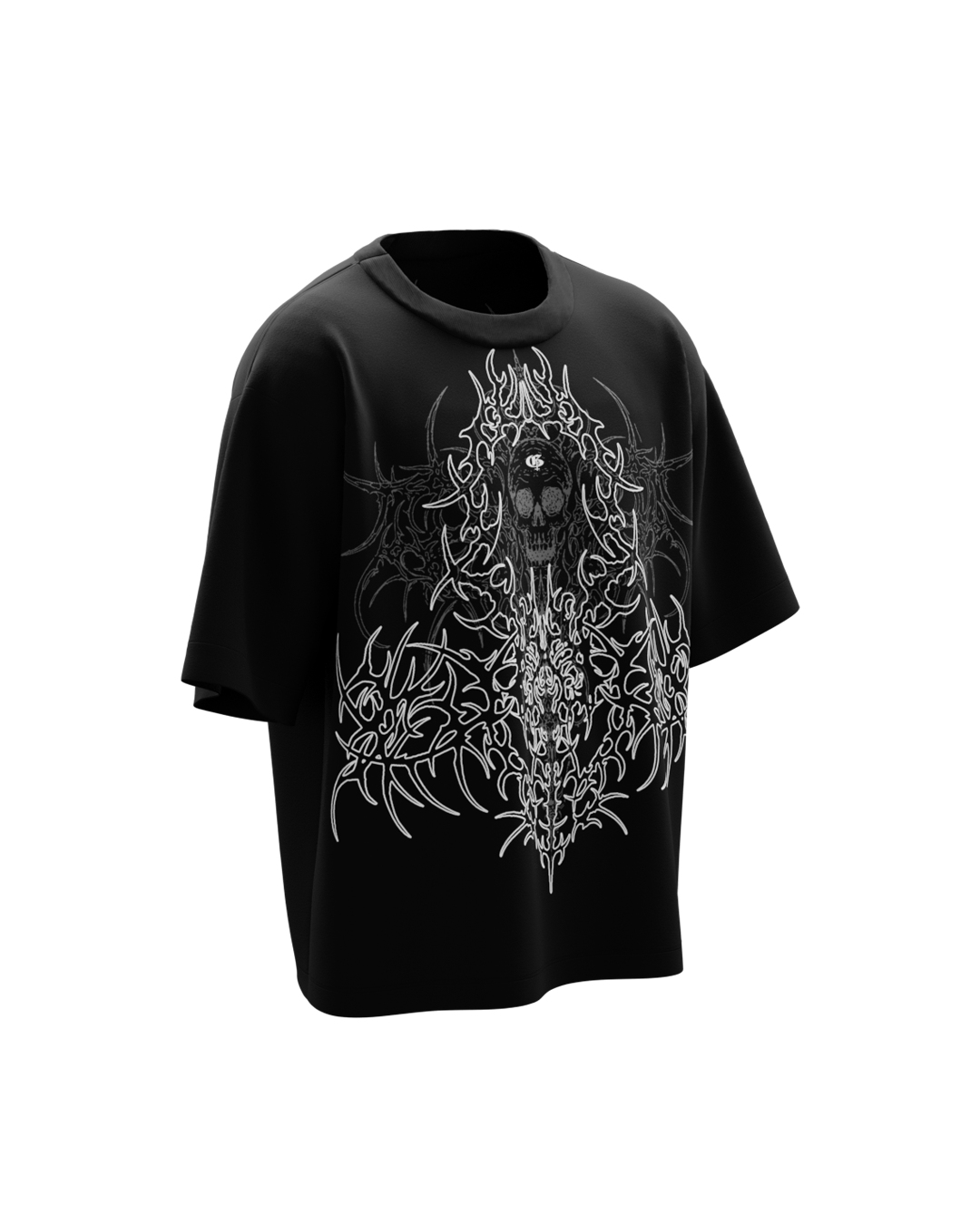 Aghora Black Boxy Oversized Tshirt