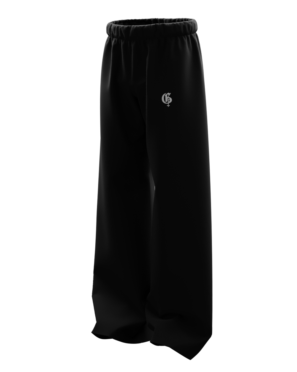 Basic Black Genrage Baggy Pants