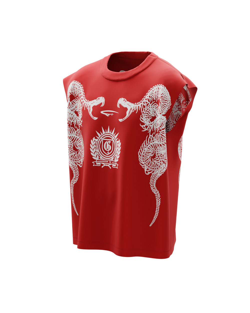 Gnarl Red Boxy Unisex Vest