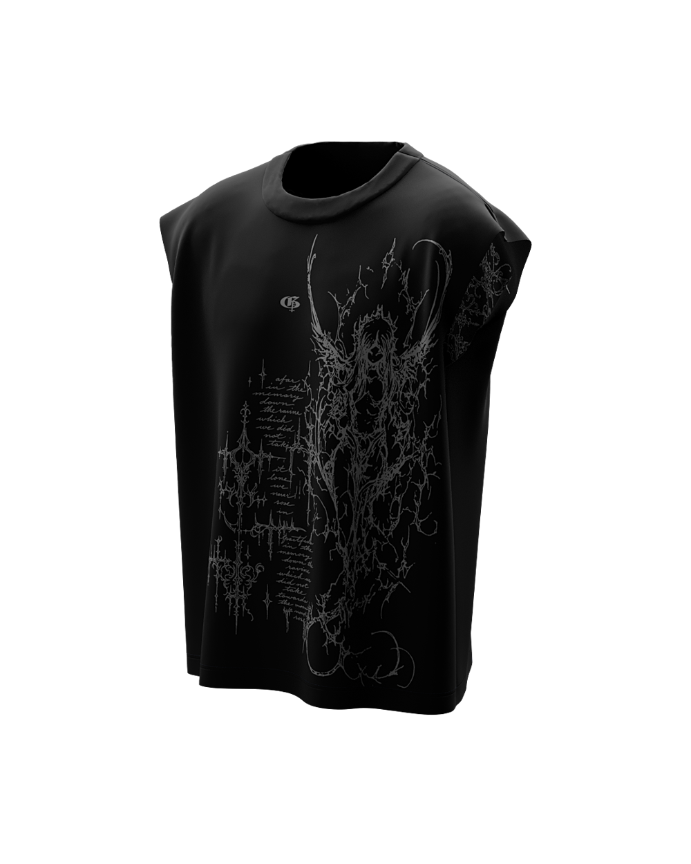 Execia Black Boxy Unisex Vest