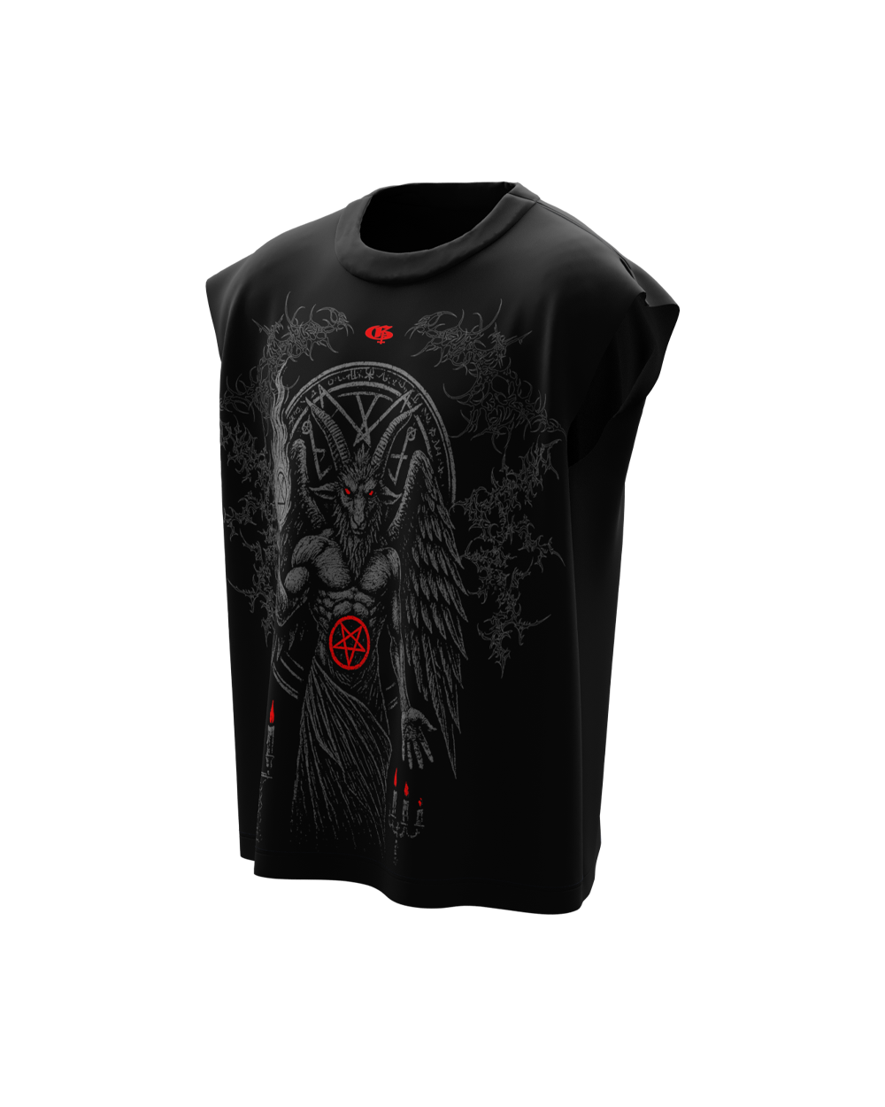 Heathen Black Boxy Unisex Vest