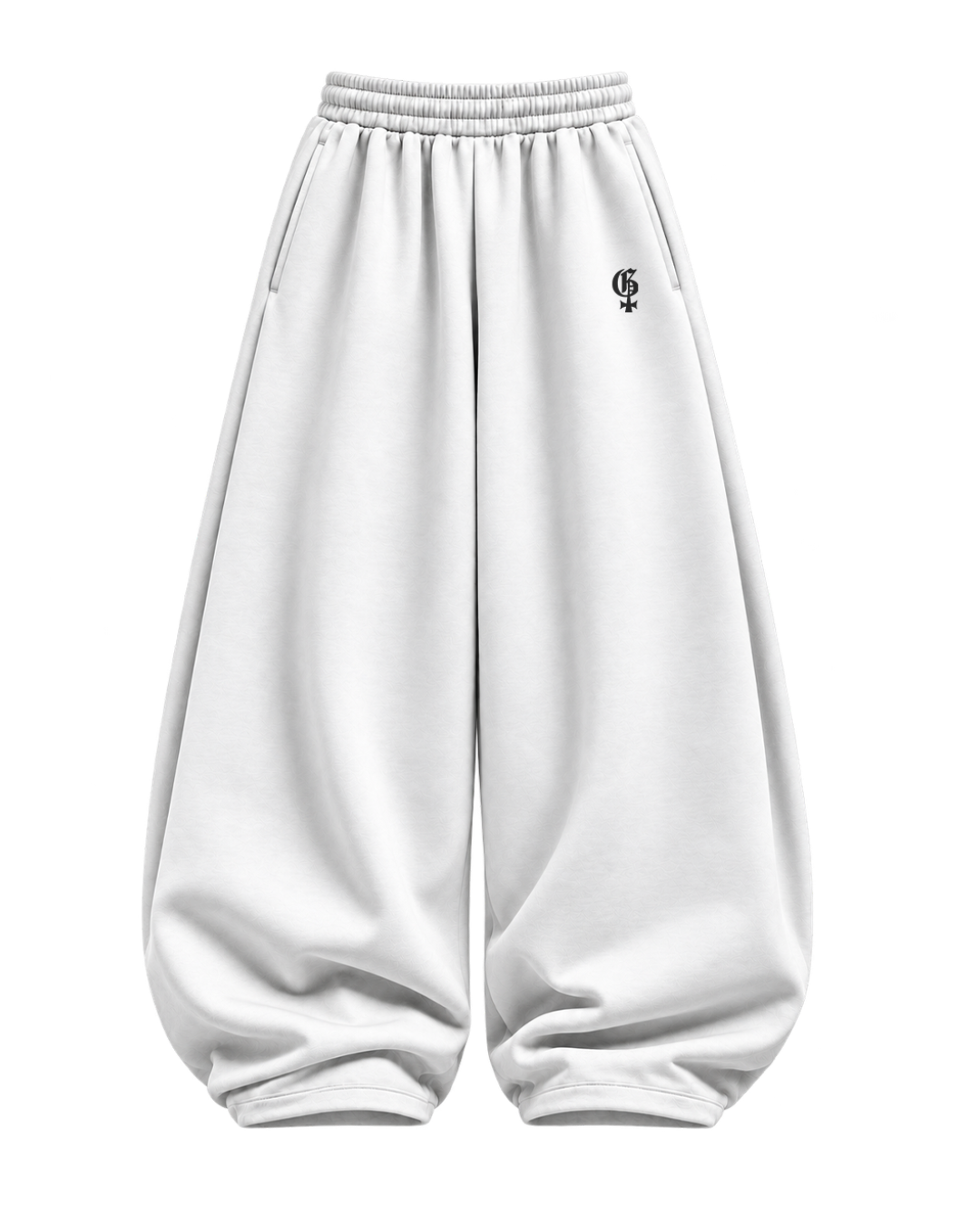 Genrage White Balloon Pants