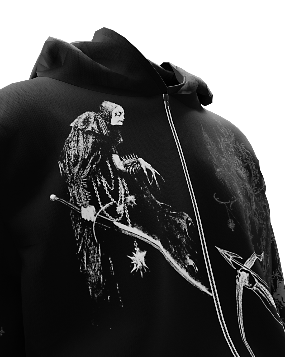 Perish Black Unisex Zipper Hoodie [PRE-ORDER]
