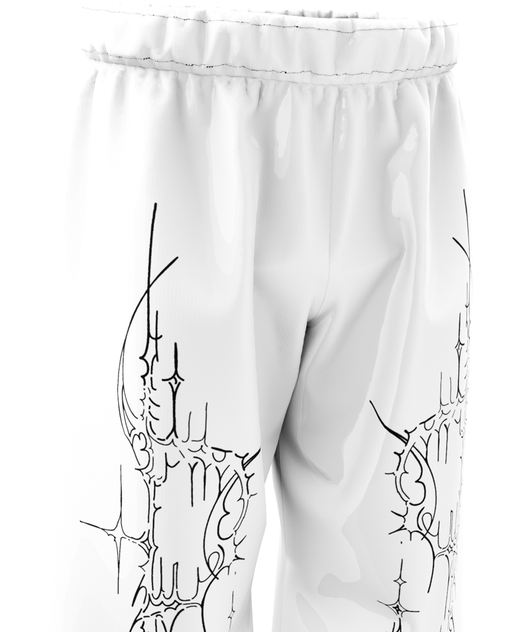 Crystal Sigilborn Unisex Straight Fit Baggy Pants