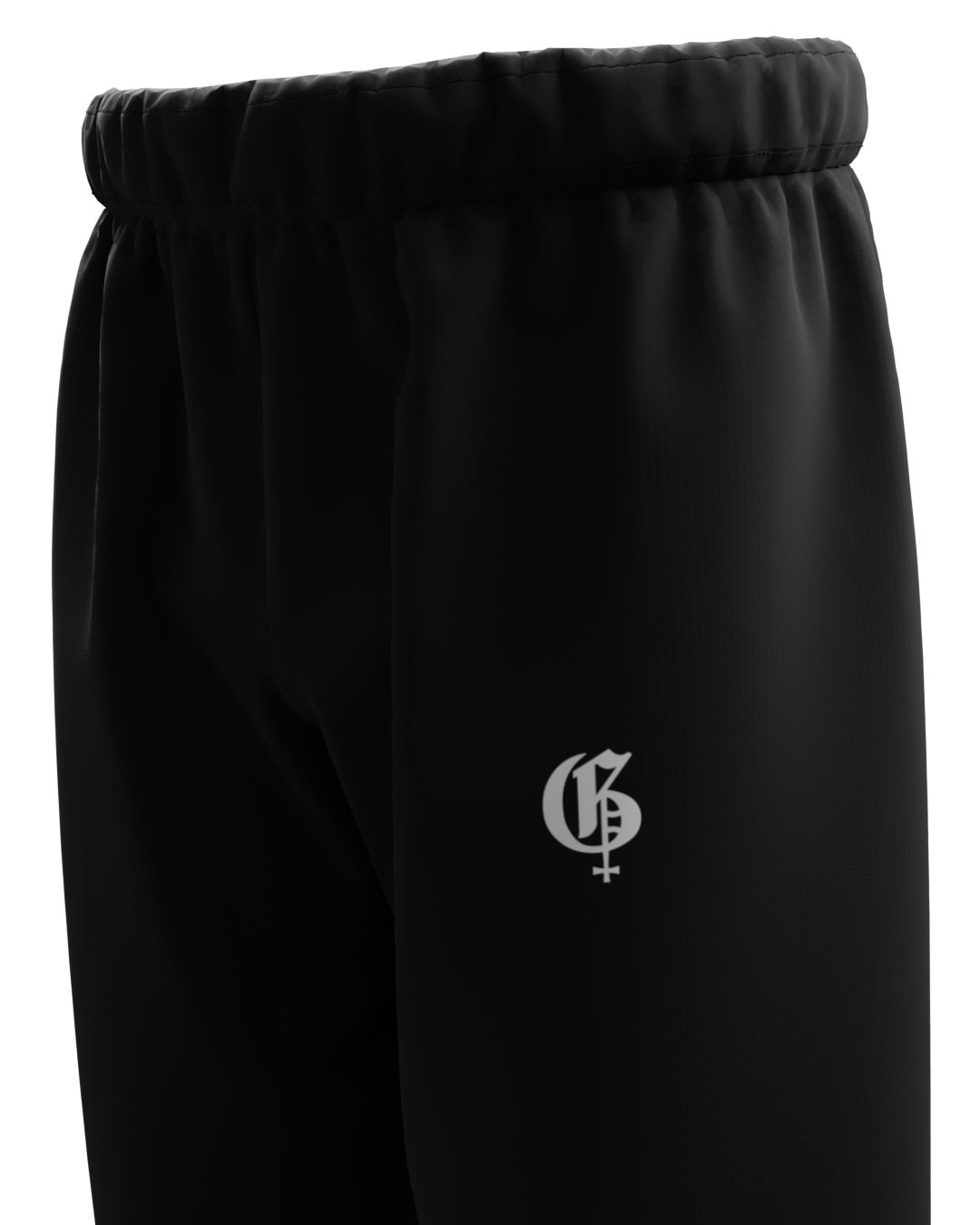 Basic Black Genrage Baggy Pants