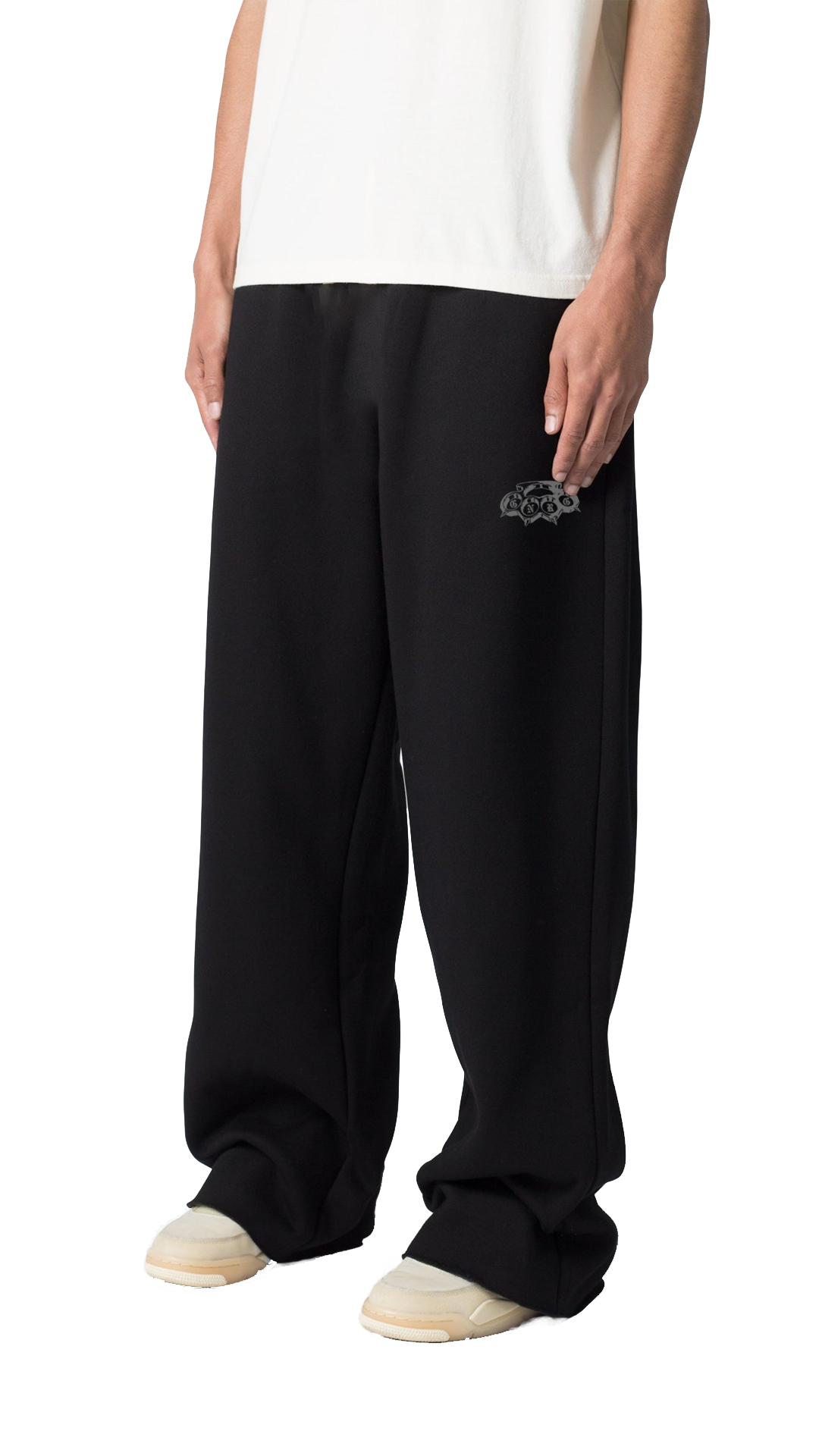 Basic Black Genrage Baggy Pants